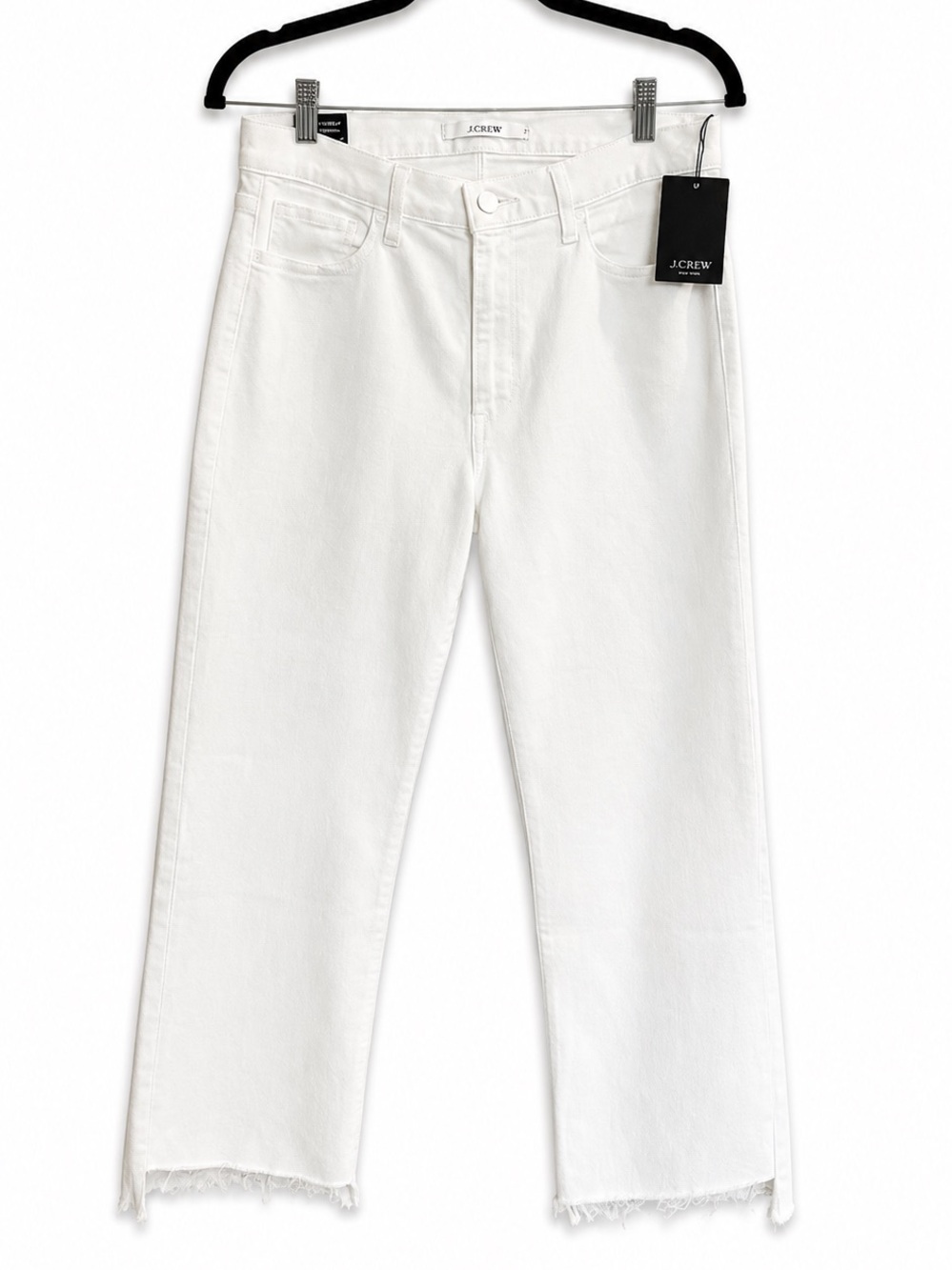 NWT Joe’s Jeans High Rise Crop Bootcut Step Hem White Jeans Size 30